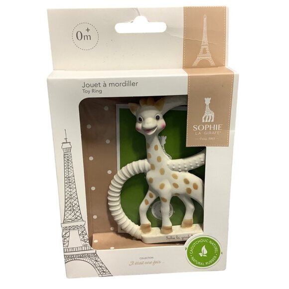Sophie La Girafe Teething Ring Natural Rubber Baby Toy For 0+ Months - Picture 4 of 7